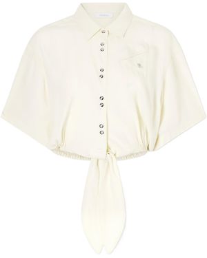 Rabanne Knot-Detail Shirt - White