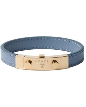 Prada Saffiano Leather Bracelet - Blue