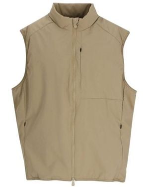 Save The Duck Zip-Front Sleeveless Jacket - Natural