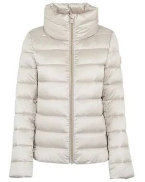 Save The Duck Zip-Up Puffer Jacket - White