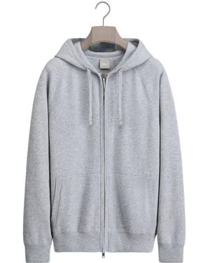 Dior Hooded Jumper With Embroidery, Comfortable Fit - Grey