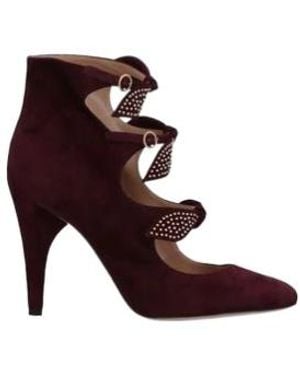Chloé Bow-Detail High Heels - Purple