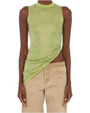 Christopher Esber Sequined Vest - Green