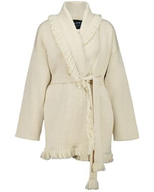 Alanui Fringed Finest Coat - Natural