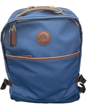 dunhill Decal Zipper Backpack - Blue