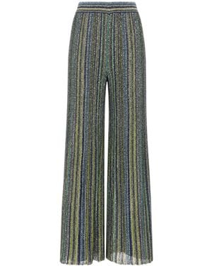 Missoni Sequin-Embellished Striped Palazzo Pants - Gray