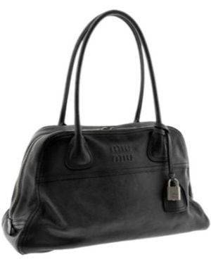 Miu Miu Vivant Leather Bag - Black
