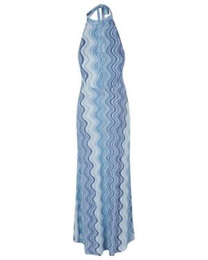 MC2 Saint Barth Halter Dress - Blue