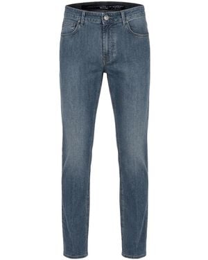 Stefano Ricci Logo-Patch Jeans - Blue