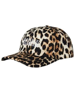 Ganni Embroidered Baseball Cap - White