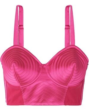 Jean Paul Gaultier Sleeveless, Bra-Style Top - Pink
