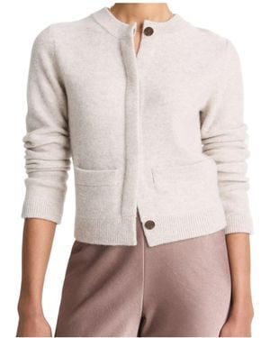 Vince Plush Cashmere Shrunken Cardigan - Multicolor