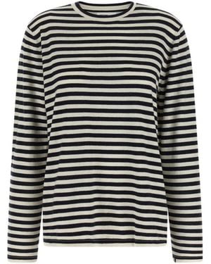 Extreme Cashmere Jones Striped Knitted Jumper - Black