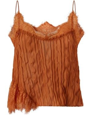 Pinko Lace-Detailed Blouse - Brown