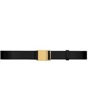 Saint Laurent Magnetic Belt - White