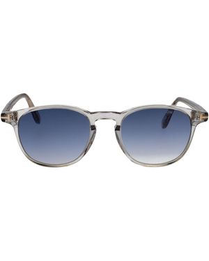 Tom Ford Eyewear Holt Round Frame Sunglasses - Blue