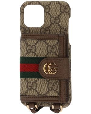 Gucci Monogramprint Phone Case - Brown