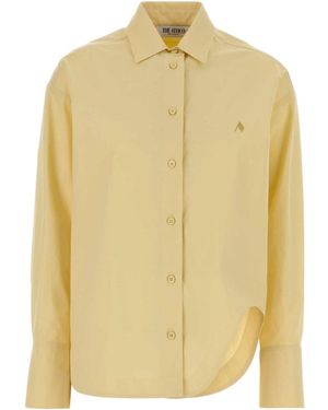 The Attico The Logo Embroidered Shirt - Yellow