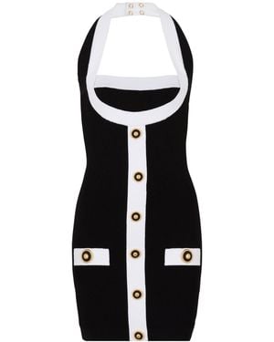 Balmain Halterneck Mini Dress - Black