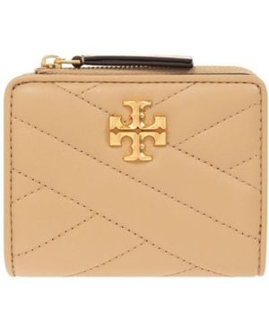 Tory Burch Kira Chevron Bi-Fold Wallet - Natural