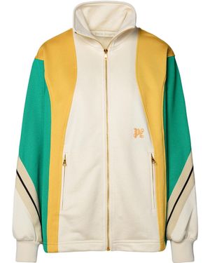 Palm Angels Zip-Up Sweatshirt - Yellow