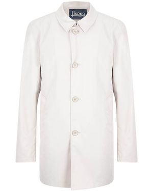 Herno Long-Sleeved Casual Jacket - White