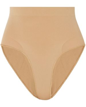 Skims Seamless Shaping Mid-Rise Briefs - Natural
