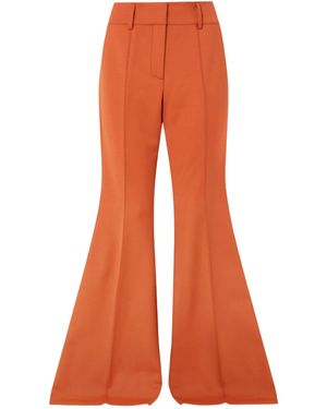 Gabriela Hearst Casual Trousers With Belt Loops - Orange