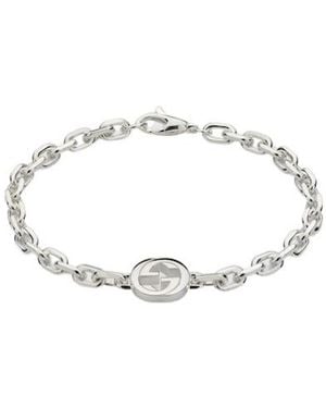 Gucci Interlocking Chain Bracelet - White