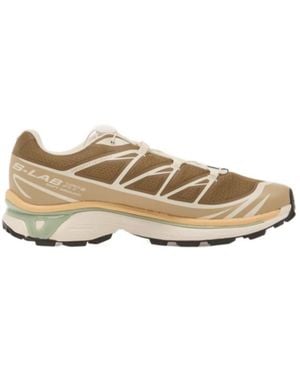 Salomon Lab Salomon Xt-6 Lace-Up Trainers - Natural