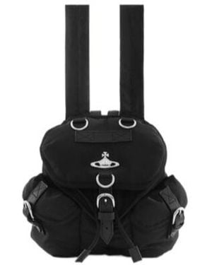 Vivienne Westwood Small Highland Drawstring Backpack - Black