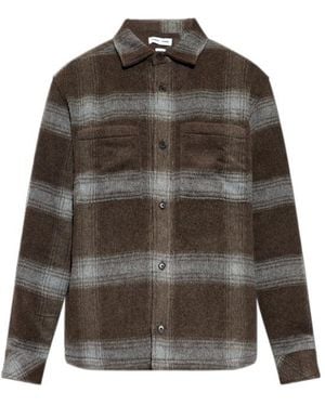 Samsøe & Samsøe Sacastor Check-Pattern Button Shirt - Grey