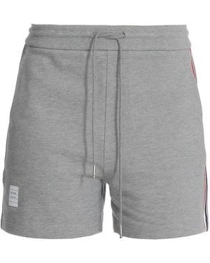 Thom Browne Rwb Striped Drawstring Shorts - Gray