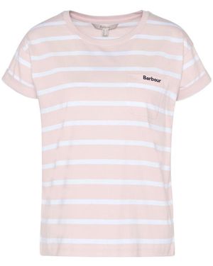 Barbour Otterburn Stripe T-Shirt - Pink