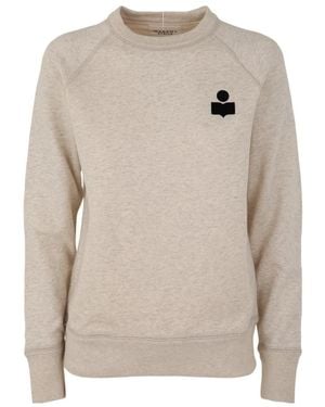 Isabel Marant Isabel Marant Étoile Milla Logo Sweatshirt - Natural