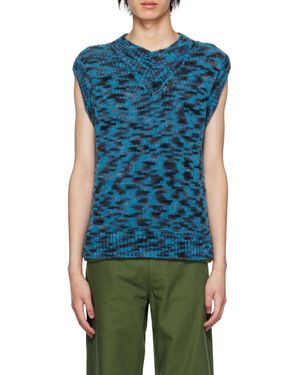NAMACHEKO Gudea Knitted Vest - Blue