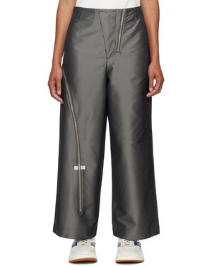 Adererror Zip Belt Loop Casual Trousers - Black