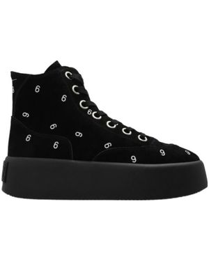 Maison Margiela Logo Casual Sports Shoes - Black