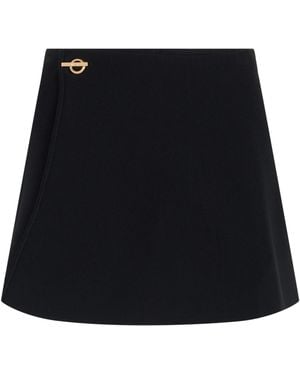 Cult Gaia Wrap Mini Skirt - Black