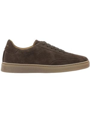 Henderson Round-Toe Trainers - Brown