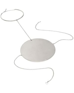 Courreges Pendant Necklace - White