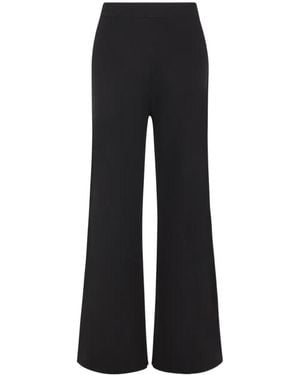 P.A.R.O.S.H. Elastic Waist Casual Trousers - Black