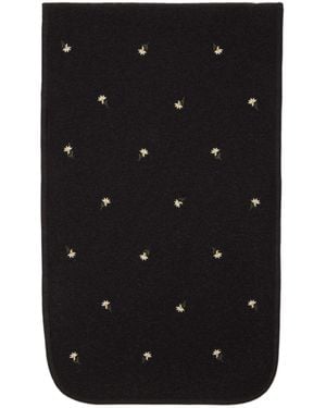 Rier Floral-Print Scarf - Black