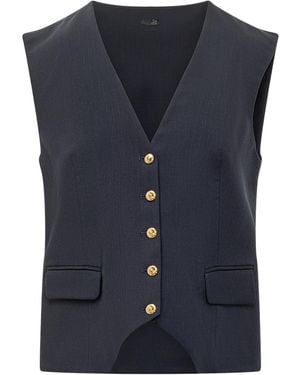 Pinko V-Neck Vest - Blue