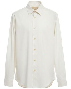 Valentino Long-Sleeve Button-Up Shirt - White