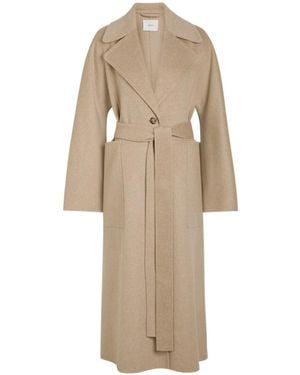 JOSEPH Spencer Belted Wool And Cashmere-Blend Trench Coat - Natural