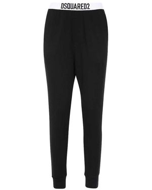 DSquared² Logo Casual Trousers - Black