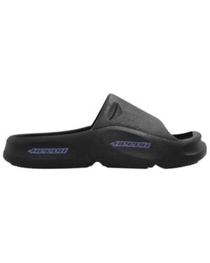 Heron Preston Square Toe Slip-On Slides - Black