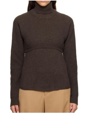 WOOYOUNGMI Layered Turtleneck - Brown
