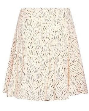 Isabel Marant Multicoloured Pleated Skirt - Natural
